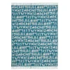Blankets & Throws^Donna Wilson Alphabet Lambswool Throw - Blue