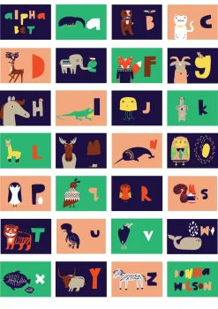 Art Prints^Donna Wilson Alphabet Poster