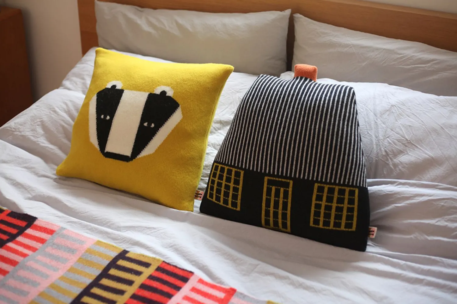 Cushions^Donna Wilson Badger Cushion - Mustard