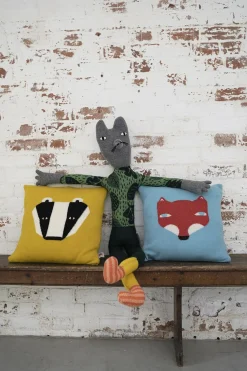 Cushions^Donna Wilson Badger Cushion - Mustard