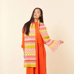 Scarves + Shawls^Donna Wilson Big Stitch Scarf - Lipstick
