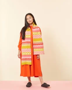 Scarves + Shawls^Donna Wilson Big Stitch Scarf - Lipstick