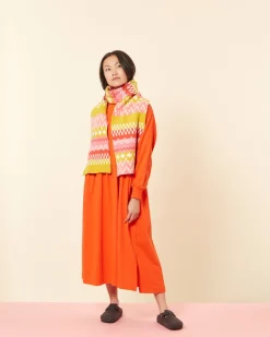 Scarves + Shawls^Donna Wilson Big Stitch Scarf - Lipstick