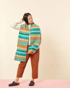 Scarves + Shawls^Donna Wilson Big Stitch Scarf - Shamrock