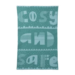 Blankets & Throws^Donna Wilson Cosy And Safe Mini Blanket - Blue & Green
