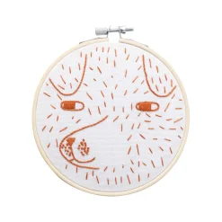 Make Your Own^Donna Wilson Cotton Clara Scamp Embroidery Kit