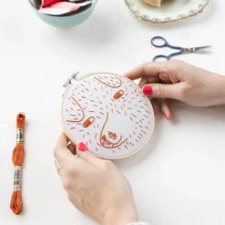 Make Your Own^Donna Wilson Cotton Clara Scamp Embroidery Kit