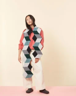 Scarves + Shawls^Donna Wilson Cube Scarf - Black
