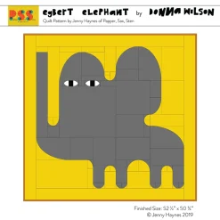 Make Your Own^Donna Wilson Egbert Elephant Quilt Downloadable Pattern By Papper, Sax, Sten