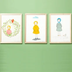 Art Prints^Donna Wilson Girl In The Woods Print