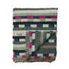 Blankets & Throws^Donna Wilson Glitch Woven Throw - Forest Green