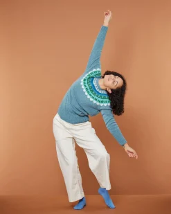 Lambswool Sweaters^Donna Wilson Helga Yoke Sweater - Lugano