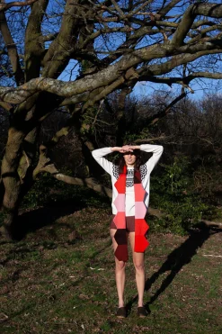 Scarves + Shawls^Donna Wilson Hexagon Scarf - Pink