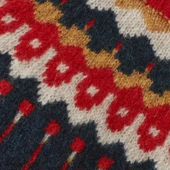 Lambswool Sweaters^Donna Wilson Hofdi Yoke Sweater - Scarlet