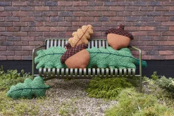 Cushions^Donna Wilson Leaf Shaped Cushion - Brown