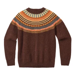Lambswool Sweaters^Donna Wilson Magic Circle Yoke Sweater - Coffee