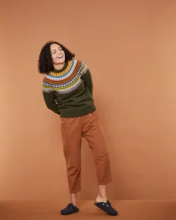 Lambswool Sweaters^Donna Wilson Magic Circle Yoke Sweater - Pineshadow