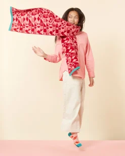 Scarves + Shawls^Donna Wilson Monoglyph Blanket Scarf - Lipstick