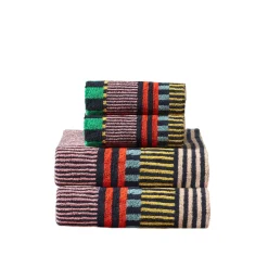 Towels & Bath Mats^Donna Wilson Multi Stripe Hand & Bath Towel Set