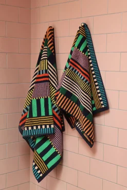 Towels & Bath Mats^Donna Wilson Multi Stripe Hand & Bath Towel Set