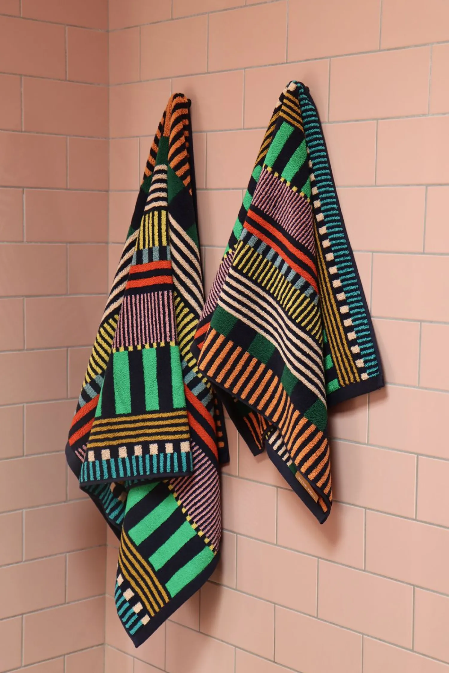 Towels & Bath Mats^Donna Wilson Multi Stripe Hand & Bath Towel Set