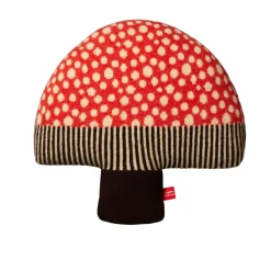 Cushions^Donna Wilson Mushroom Shaped Cushion - Red