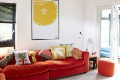 Cushions^Donna Wilson Mushroom Shaped Cushion - Red