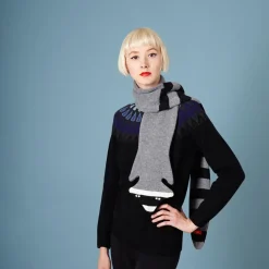 Scarves + Shawls^Donna Wilson Raccoon Scarf - Grey