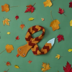 Scarves + Shawls^Donna Wilson Snake Scarf - Gold & Rust