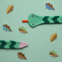Scarves + Shawls^Donna Wilson Snake Scarf - Green/Pink