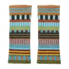 Hats & Gloves^Donna Wilson Static Stripe Arm Warmers - Turquoise