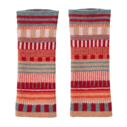 Hats & Gloves^Donna Wilson Static Stripe Arm Warmers - Dubonnet