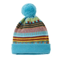 Hats & Gloves^Donna Wilson Static Stripe Beanie - Turquoise