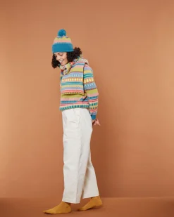 Hats & Gloves^Donna Wilson Static Stripe Beanie - Tutti Frutti