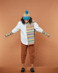 Hats & Gloves^Donna Wilson Static Stripe Beanie - Tutti Frutti