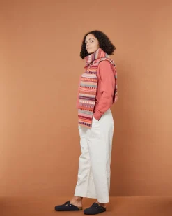 Scarves + Shawls^Donna Wilson Static Stripe Scarf - Dubonnet