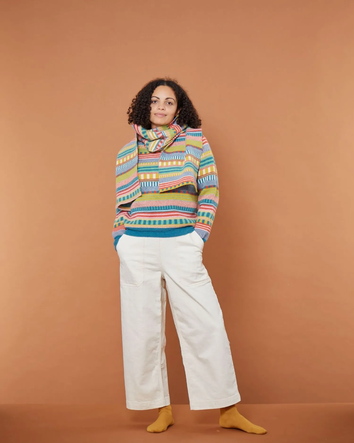 Scarves + Shawls^Donna Wilson Static Stripe Scarf - Tutti Frutti
