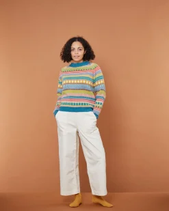 Lambswool Sweaters^Donna Wilson Static Stripe Sweater - Tutti Frutti