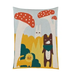 Creatures^Donna Wilson Trees And Creatures Cotton Mini Blanket