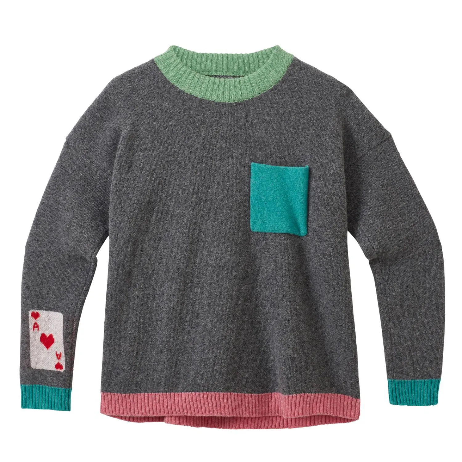 Lambswool Sweaters^Donna Wilson Trick Up My Sleeve Sweater - Derby