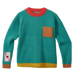 Lambswool Sweaters^Donna Wilson Trick Up My Sleeve Sweater - Jade