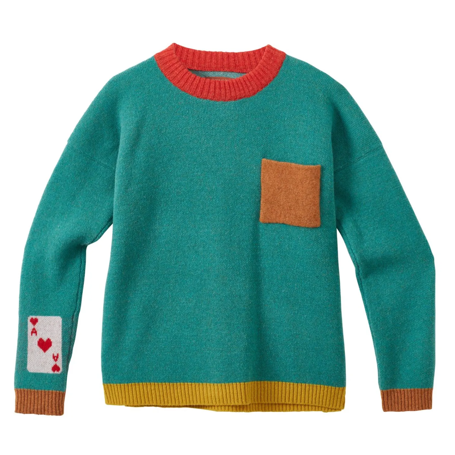 Lambswool Sweaters^Donna Wilson Trick Up My Sleeve Sweater - Jade