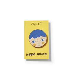 Pins & Patches^Donna Wilson Violet Pin Badge