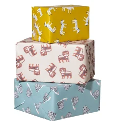 Stationery, Cards & Gift Wrap^Donna Wilson Zebra Wrapping Paper - Pack Of 5 Sheets